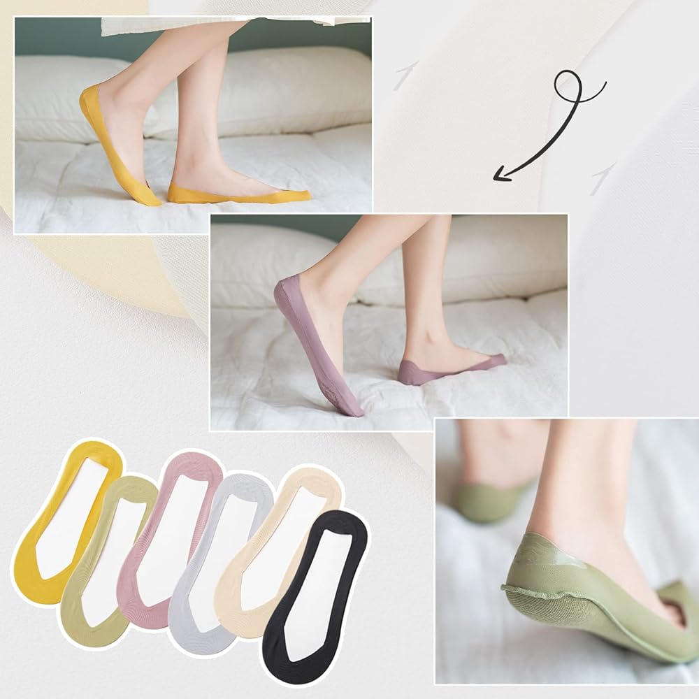 Amazon.co.jp: [Caudblor] 脱げない 6足組レディース フットカバー 浅